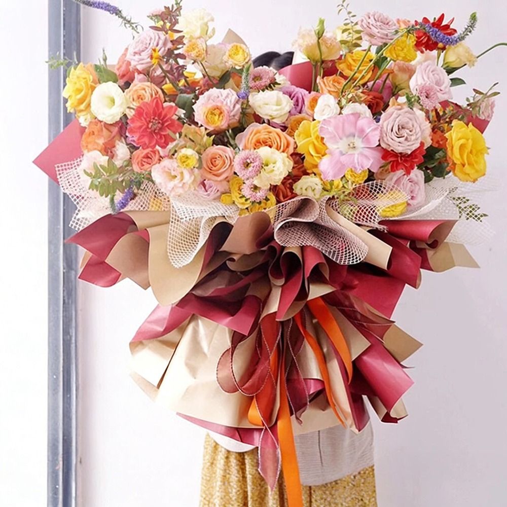 Flower Wrap Kraft - Papel de Embalagem para Flores Frescas