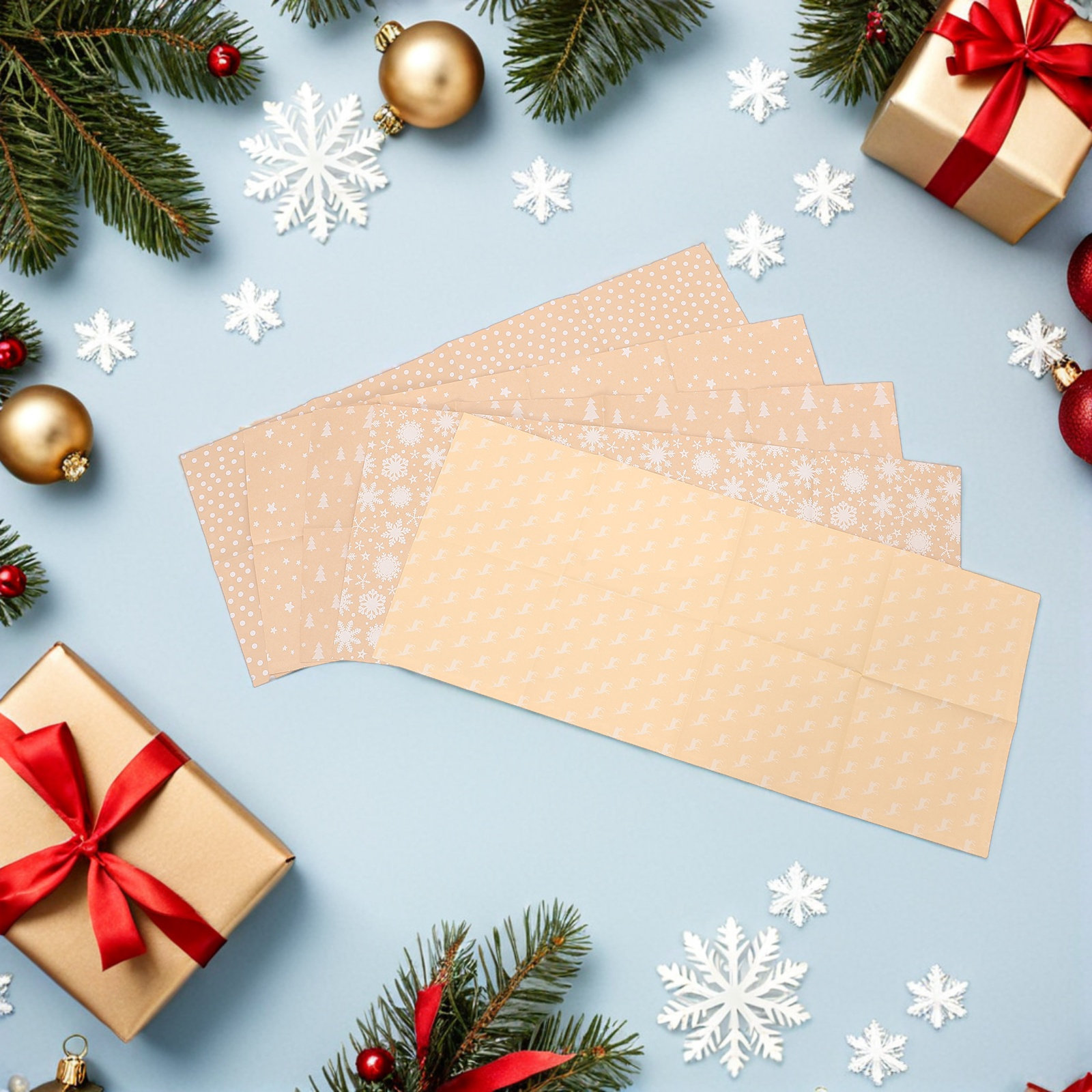 5 Rolos de Papel de Embrulho d - Flower Wrap Kraft avaliação e preço