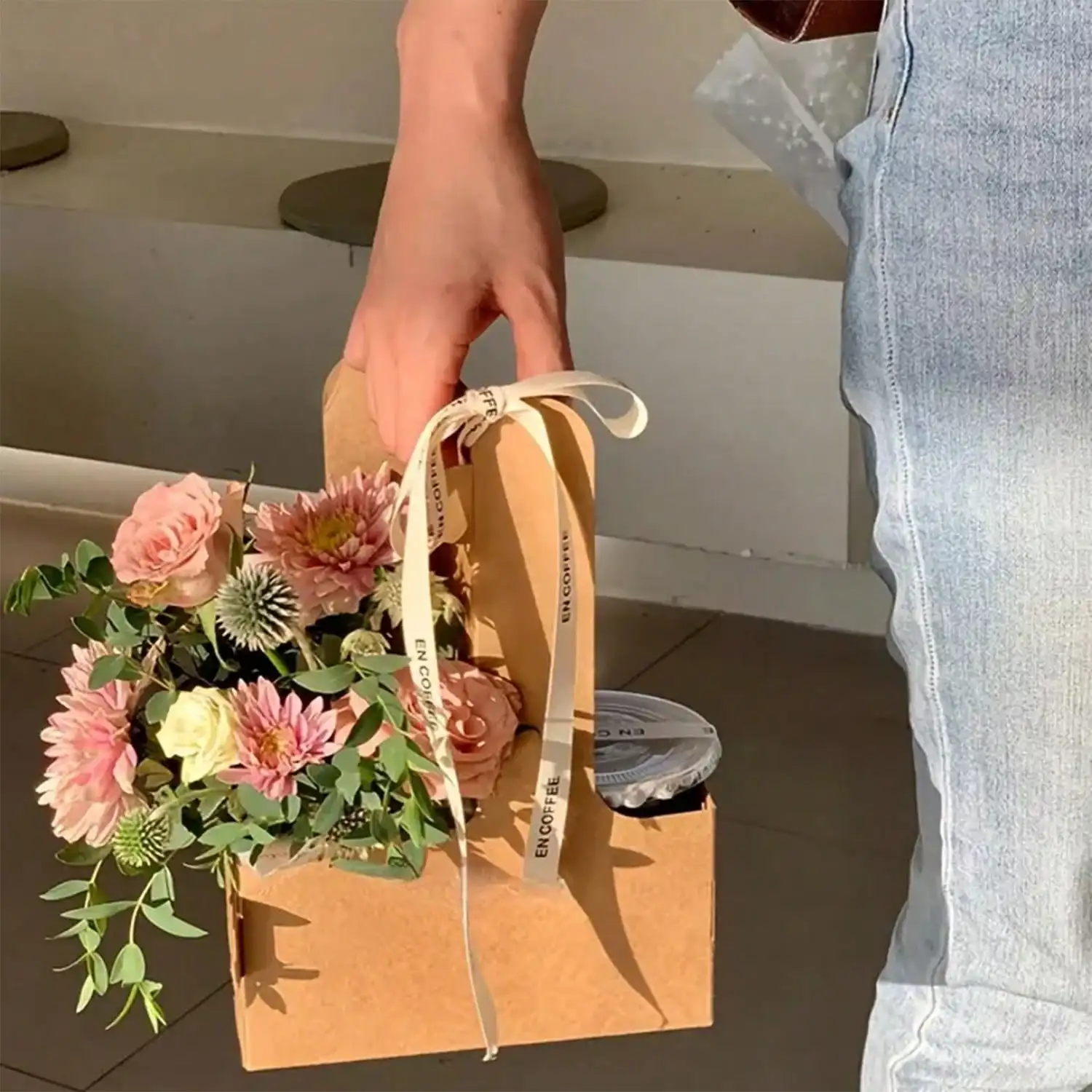 Sacos de presente de buquê de  - Flower Wrap Kraft avaliação e preço