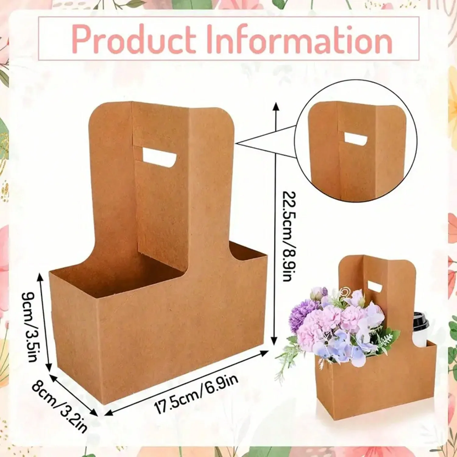 Sacos de presente de buquê de  - Flower Wrap Kraft avaliação e preço