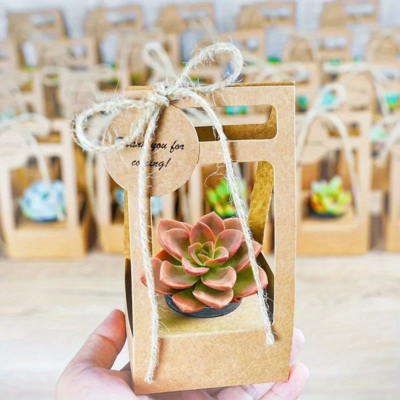 Conjunto de 10 Sacos de Presen - Flower Wrap Kraft avaliação e preço