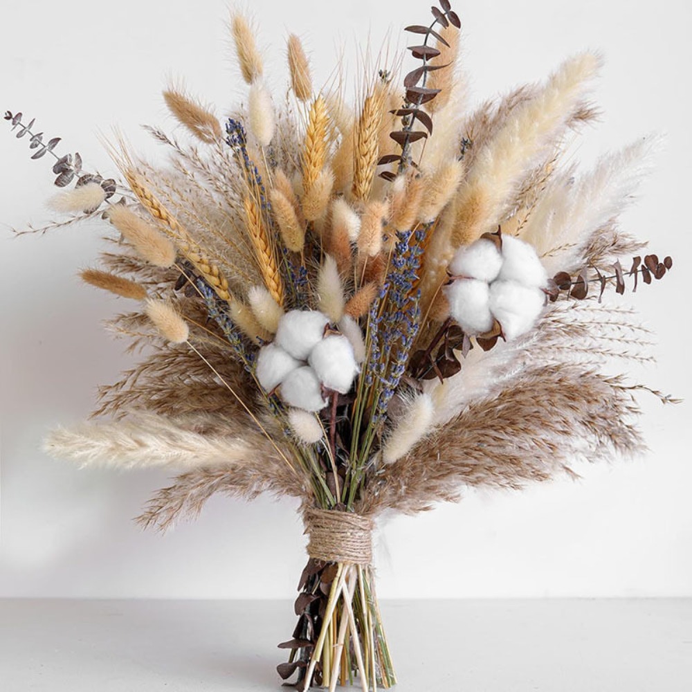 Buquê de flores secas naturais - Dried Flower Bunch avaliação e preço