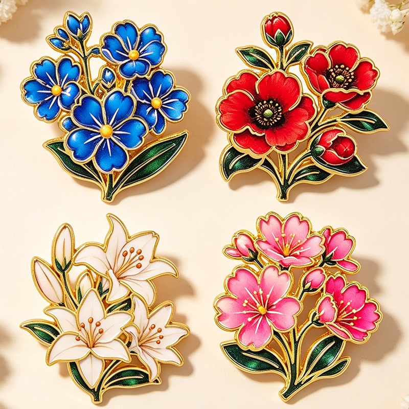 Broche Esmaltado Vintage Fofo  - Florist Supplies avaliação e preço